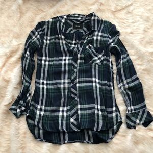 Rails plaid button down